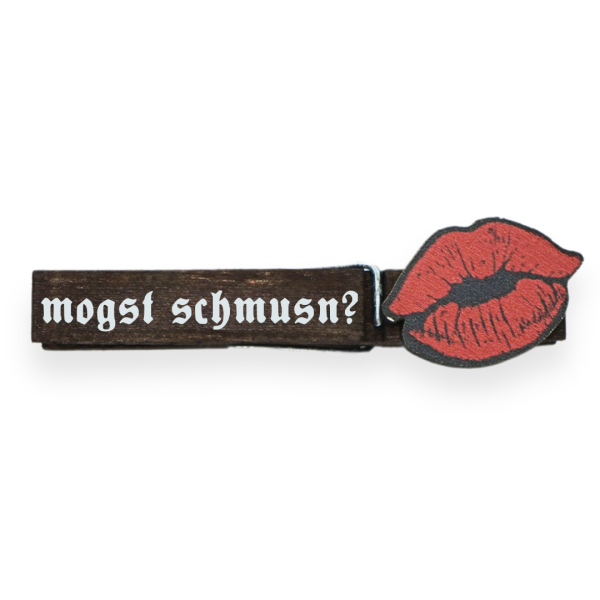 Glubbal dunkel - Spruch ''mogst schmusn?''
